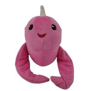 WowWee Plush Toy Kids Unisex Pink Fingerlings Narwhal 3690 Interactive Glitter